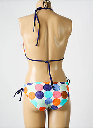 Costum de baie din două piese elasticitate top triunghiuri albastru ROXY femeie