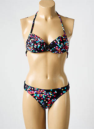 Costum de baie din două piese elasticitate top sutien modelat negru ROXY femeie
