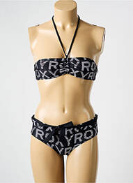 Costum de baie din două piese elasticitate top bentiță negru ROXY femme