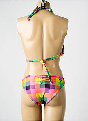 Costum de baie din două piese elasticitate top triunghiuri verde ROXY femeie