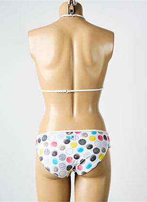 Costum de baie din două piese elasticitate alb ROXY fată