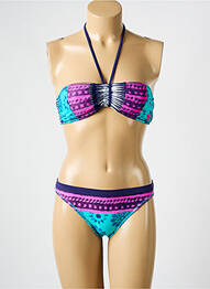 Costum de baie din două piese imprimeu fantezie violet ROXY fille