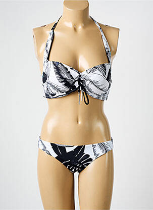 Costum de baie din două piese elasticitate top sutien push-up negru SEAFOLLY femeie