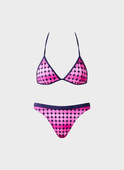 Costum de baie din două piese roz ROXY fată