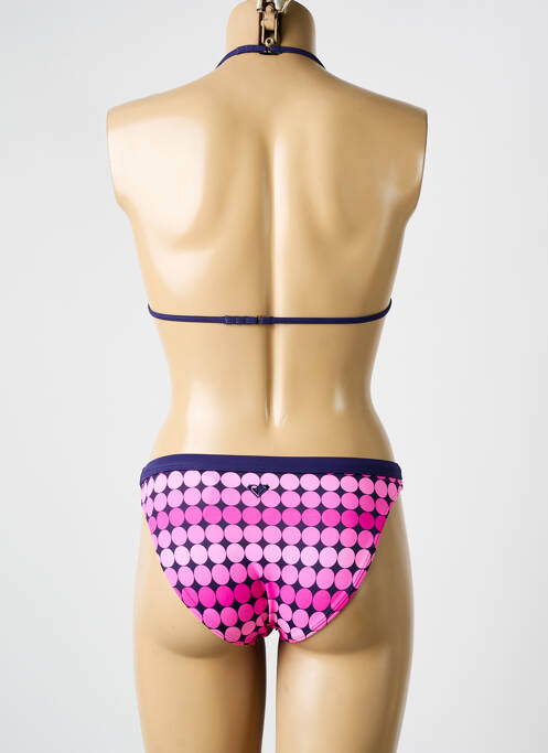 Costum de baie din două piese roz ROXY fată