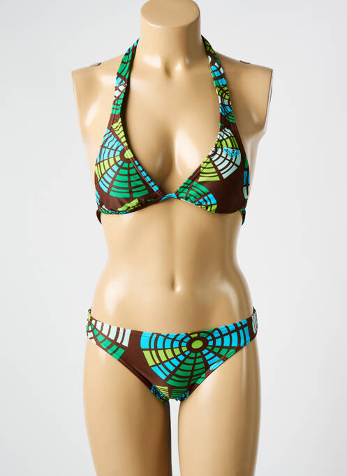 Costum de baie din două piese verde ROXY femeie