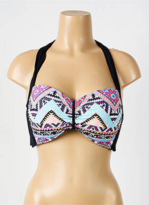 Sutien de costum de baie elasticitate top sutien push-up negru SEAFOLLY femeie