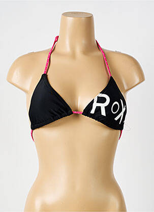 Sutien de costum de baie elasticitate top triunghiuri negru ROXY femeie