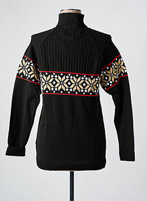 Pulover cu guler înalt croială ajustată mâneci lungi negru NEWLAND femeie