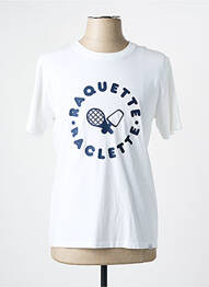 Tricou croială cambrată mâneci scurte alb FRENCH COAST bărbat