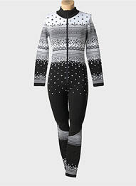 Salopetă-pantalon mâneci lungi negru NEWLAND femme