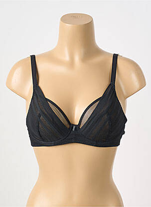 Sutien țesătură tulle sutien cupe întregi cu decolteu înalt negru FREYA femeie