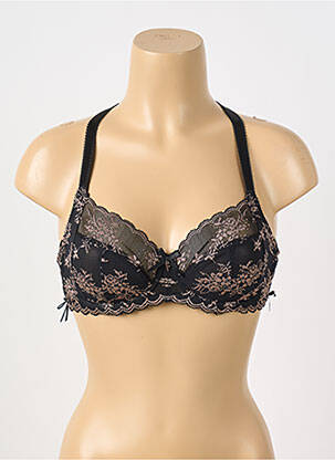 Sutien broderie sutien cupe întregi cu decolteu înalt negru FREYA femeie