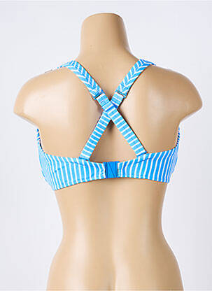 Sutien de costum de baie elasticitate sutien cupe întregi cu decolteu înalt albastru FREYA femeie