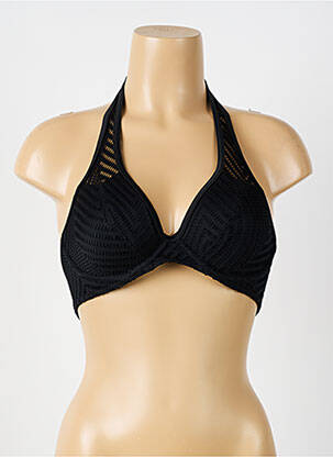 Sutien de costum de baie elasticitate sutien balconet cu decolteu înalt negru FREYA femeie