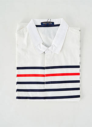 Polo mâneci lungi mâneci lungi alb UGHOLIN bărbat