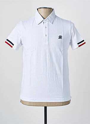 Polo țesătură jersey mâneci scurte alb UGHOLIN bărbat