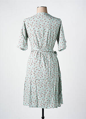 Rochie midi imprimeu floral mâneci scurte verde LES BONHEURS DE SOPHIE femeie