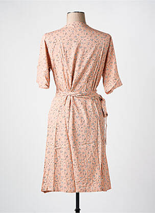 Rochie midi imprimeu floral mâneci scurte roz LES BONHEURS DE SOPHIE femeie