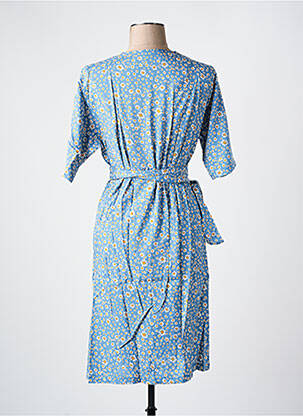Rochie midi imprimeu floral mâneci scurte albastru LES BONHEURS DE SOPHIE femeie