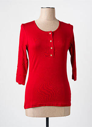 Tricou mâneci 3/4 mâneci 3/4 roșu LES BONHEURS DE SOPHIE femeie