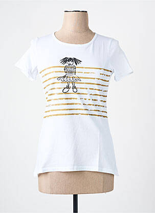 Tricou serigrafie mâneci scurte alb LES BONHEURS DE SOPHIE femeie