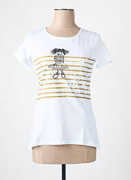 Tricou serigrafie mâneci scurte alb LES BONHEURS DE SOPHIE femeie