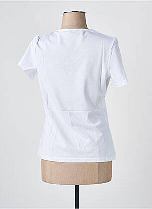 Tricou guler în v mâneci scurte alb LES BONHEURS DE SOPHIE femeie