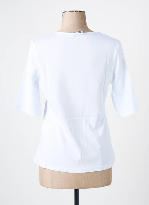 Tricou mâneci trei sferturi mâneci scurte alb LES BONHEURS DE SOPHIE femme