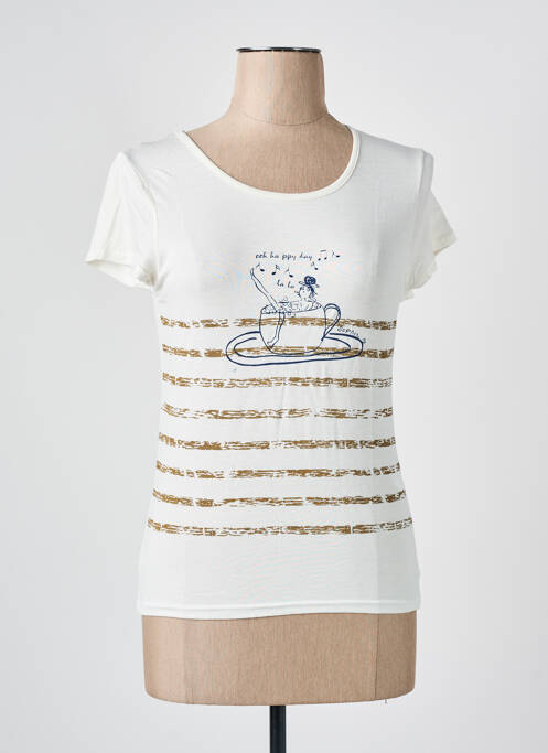 Tricou bej COTE ANGLAISE femeie