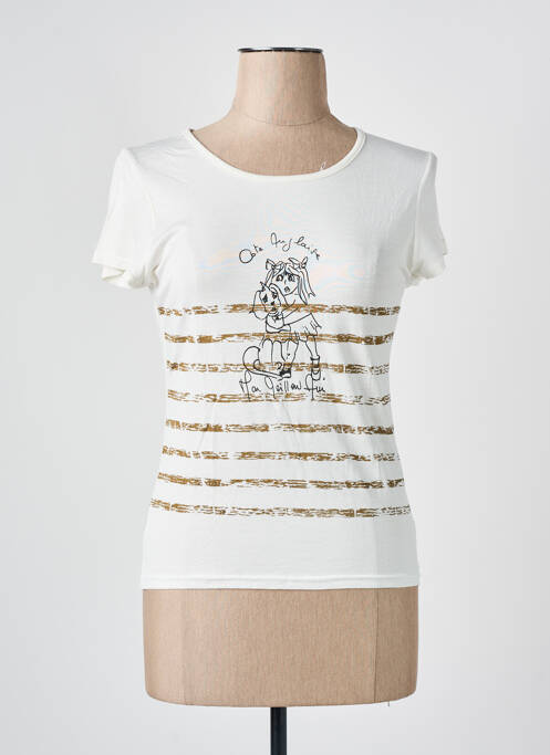 Tricou bej COTE ANGLAISE femeie