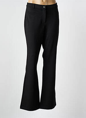 Pantalon evazat închidere cu fermoar sub clapetă cu nasturi negru GUESS femeie
