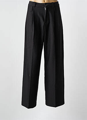 Pantalon drept închidere cu fermoar sub clapetă cu cârlig negru GOA GOA femeie