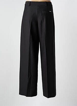 Pantalon drept închidere cu fermoar sub clapetă cu cârlig negru GOA GOA femeie