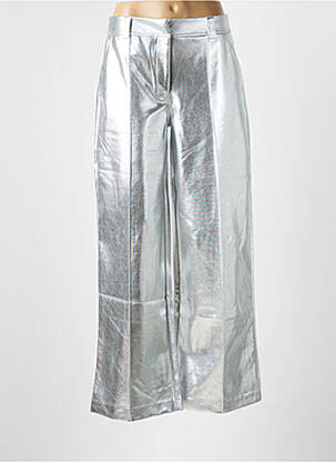 Pantalon larg argintiu ICHI femeie