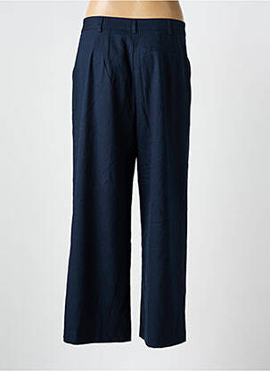 Pantalon drept închidere cu fermoar sub clapetă cu cârlig albastru LA PETITE ETOILE femeie