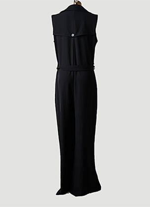 Salopetă-pantalon închidere cu nasturi pe față fără mâneci negru IMPERIAL femeie