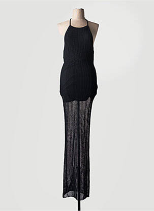 Rochie lungă bretele subțiri bretele subțiri negru GUESS femeie
