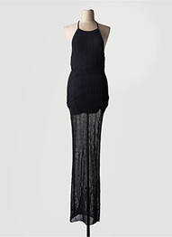 Rochie lungă căptușeală bretele subțiri negru GUESS femeie