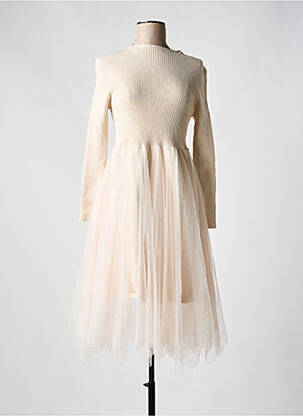 Rochie midi bej GOA GOA femeie