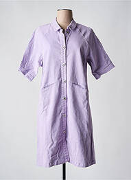 Rochie midi mâneci scurte mâneci scurte violet ICHI femme