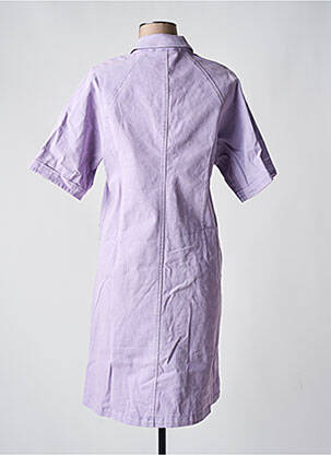 Rochie midi mâneci scurte mâneci scurte violet ICHI femeie