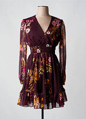 Rochie scurtă mâneci lungi mâneci lungi roșu GUESS femeie
