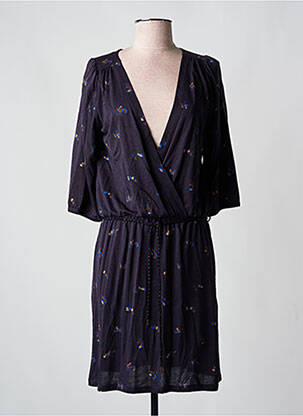 Rochie midi mâneci 3/4 mâneci 3/4 albastru SESSUN femeie