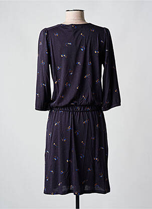 Rochie midi mâneci 3/4 mâneci 3/4 albastru SESSUN femeie