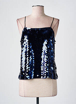 Top albastru ICHI femeie