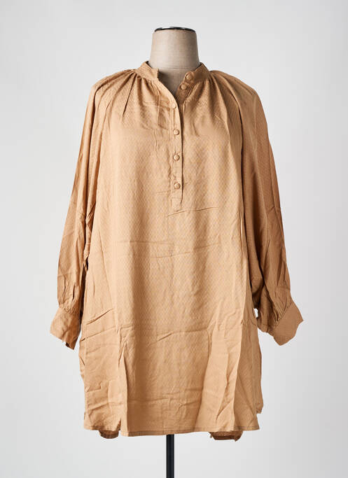 Rochie scurtă maro GENESIS femeie