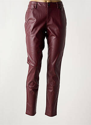 Pantalon slim violet ICHI femeie
