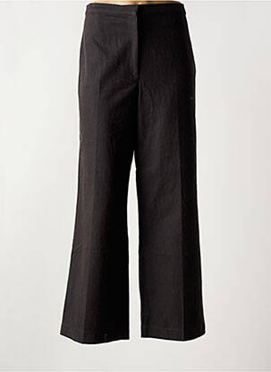 Pantalon larg închidere cu fermoar sub clapetă cu cârlig mărime normală negru SESSUN femeie