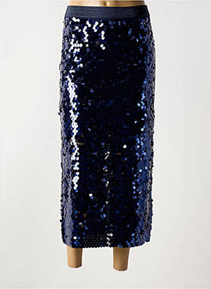 Fustă lungă albastru ICHI femeie